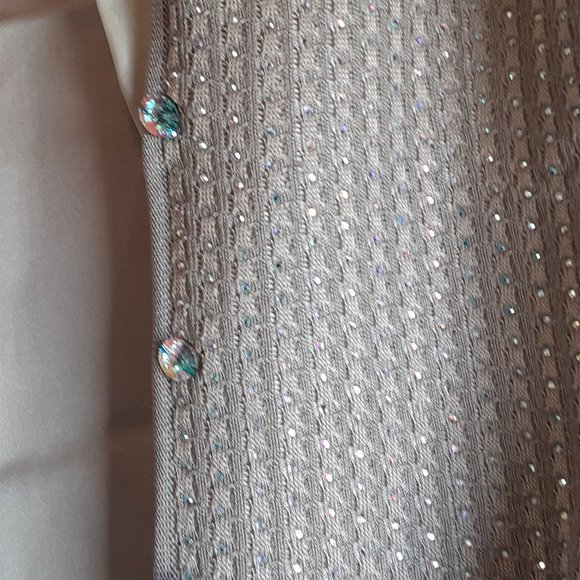 GIORGIO ARMANI CHAMPAGNE SUIT 2 PC GLITZ ELLEAGANZA EURO 38 GORGEOUS - Picture 4 of 7